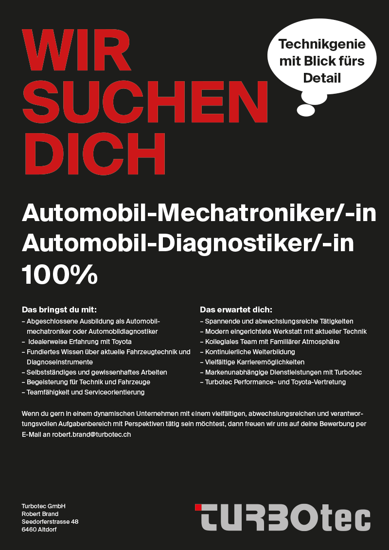 Stelleninserat Mechatroniker / Diagnostiker